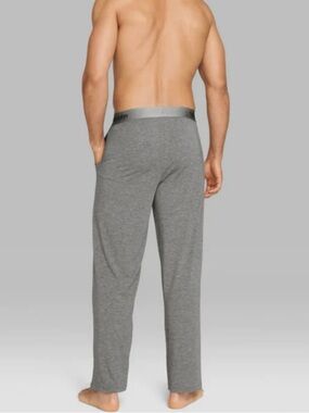 Tommy John Second Skin Lounge Pants Pajamas Sleepwear, Grey, Large